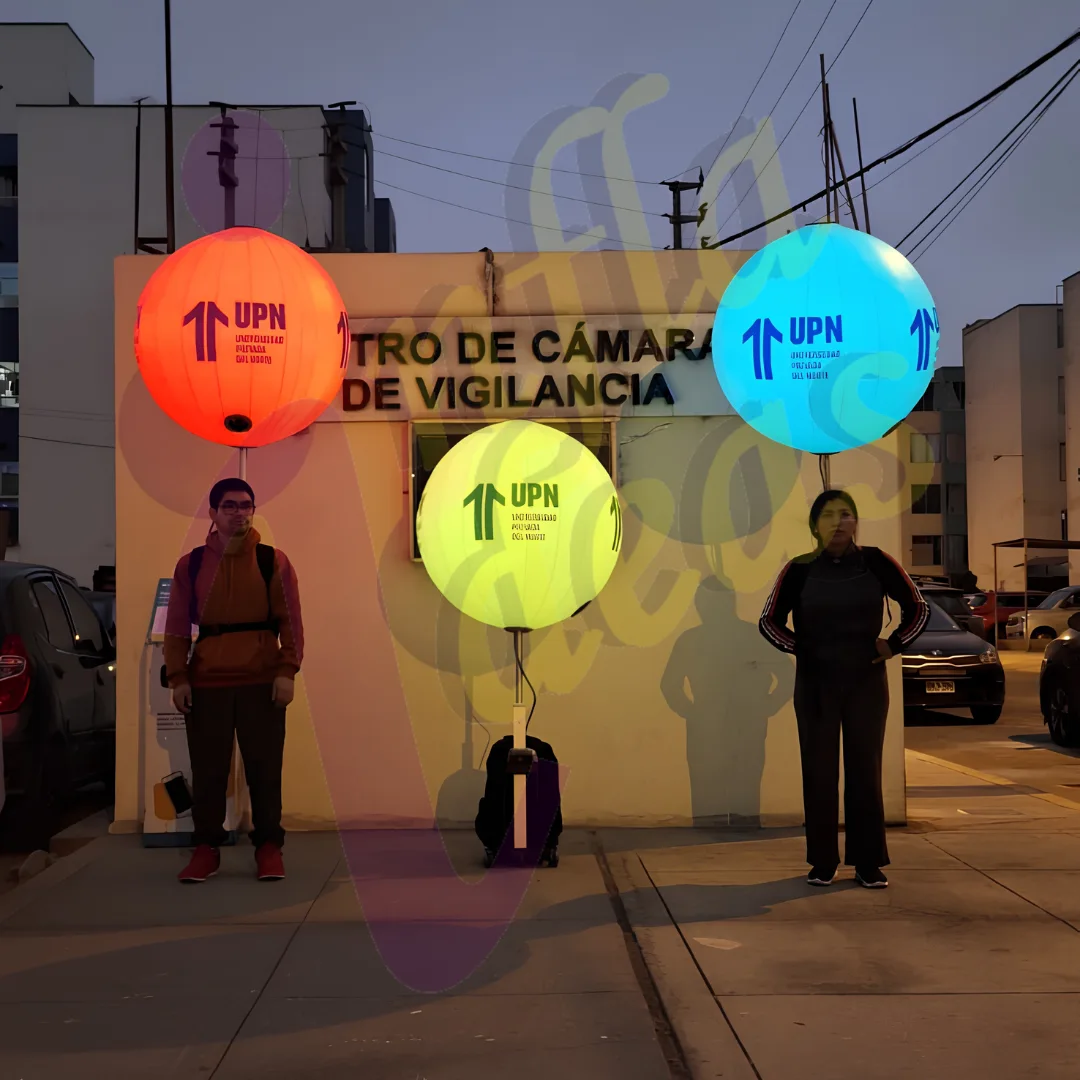 Globo mochila publicitario UPN campaña de admisión